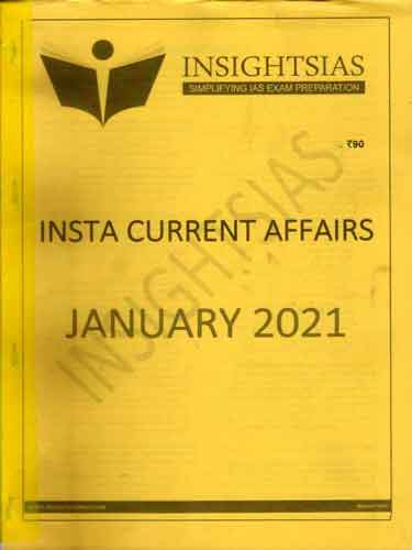 Insight IAS Current Affairs January 2021