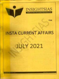 Insight IAS Current Affairs July 2021 (Photostat)