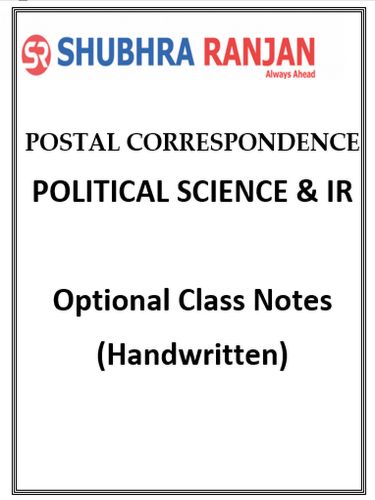 Shubhra ranjan PSIR Class Notes