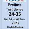 Vision IAS Prelims Full Length Test Series 2023 Test 24-35 (English)