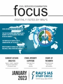 Focus Monthly Magazine January 2023 By Rau’s IAS (Photostat)
