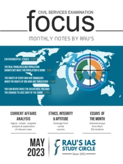 Focus Monthly Magazine May 2023 By Rau’s IAS (Photostat)
