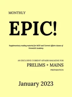 Forum IAS Epic Monthly Magazine January 2023 (Photostat)