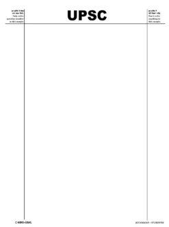 UPSC Mains Answer Writing Copy | 200 Pages Spiral Bound Practice Notebook for UPSC & State PCS