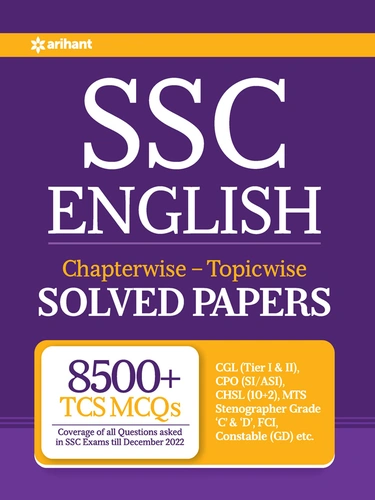 SSC English Chapterwise-Topicwise Solved Papers