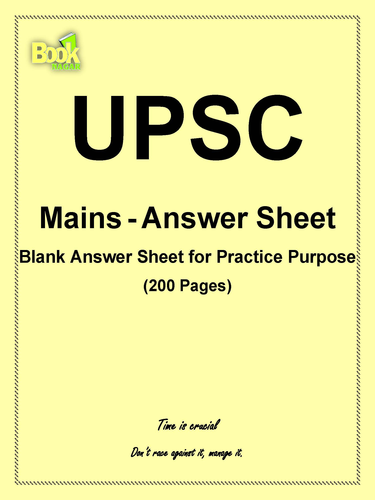 UPSC Mains Answer Writing Spiral NoteBook 200 Pages, 70 GSM Paper
