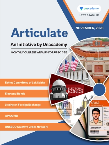 Articulate Monthly Current Affairs by Unacademy November 2023 (BW Print)