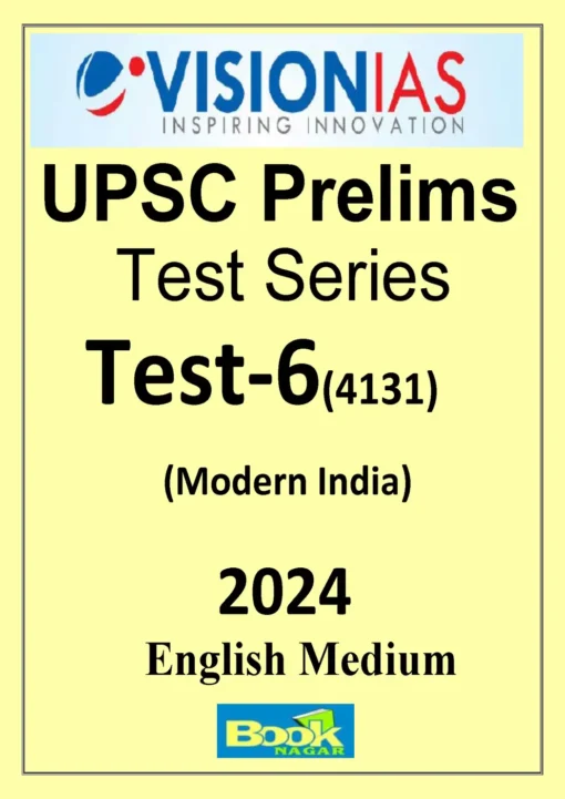 Vision IAS Prelims Test Series 2024 Test 6