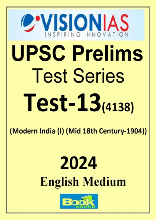 Vision IAS Prelims Test Series 2024 Test 13