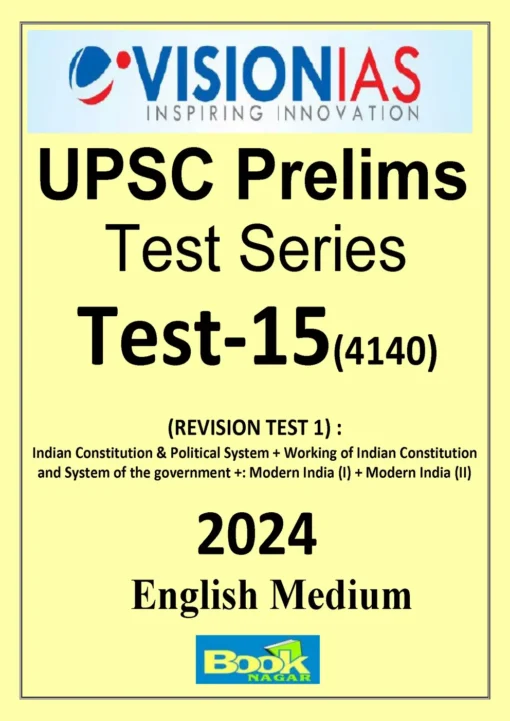 Vision IAS Prelims Test Series 2024 Test 15
