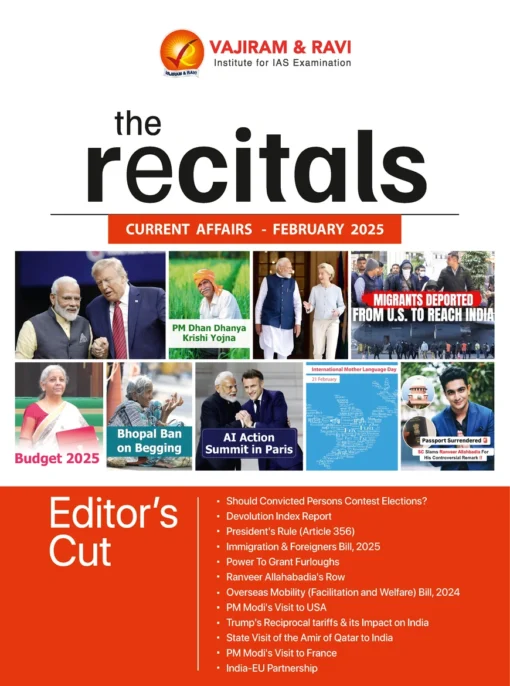 The Recitals February 2025 by Vajiram and Ravi (BW Print)