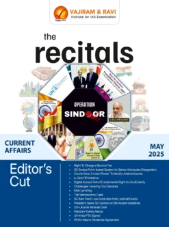 The Recitals May 2025 by Vajiram and Ravi (BW Print)
