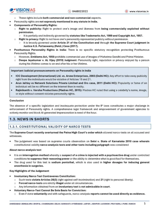 Vision IAS Current Affairs 2025 (B/W Print)