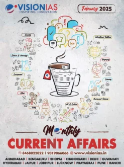 Vision IAS Current Affairs February 2025 (BW Print)