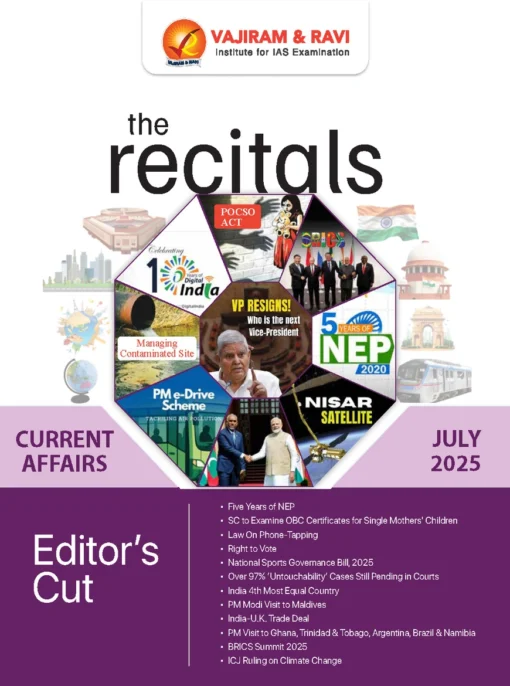 The Recitals July 2025 by Vajiram and Ravi (BW Print)
