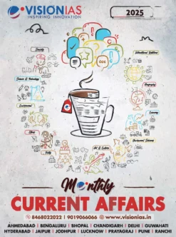Vision IAS Current Affairs 2025 (BW Print)