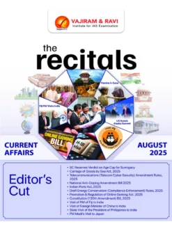 The Recitals August 2025 by Vajiram and Ravi (BW Print)
