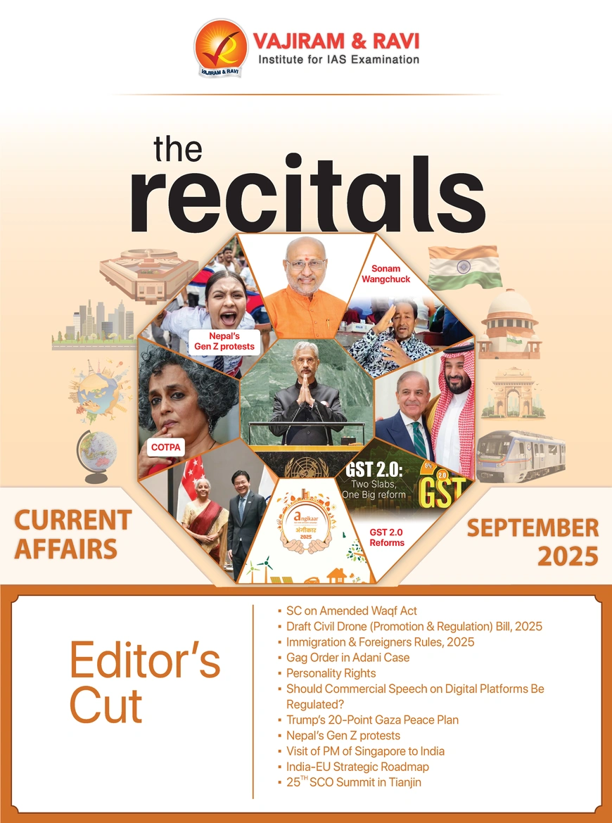The Recitals September 2025 by Vajiram and Ravi (BW Print)