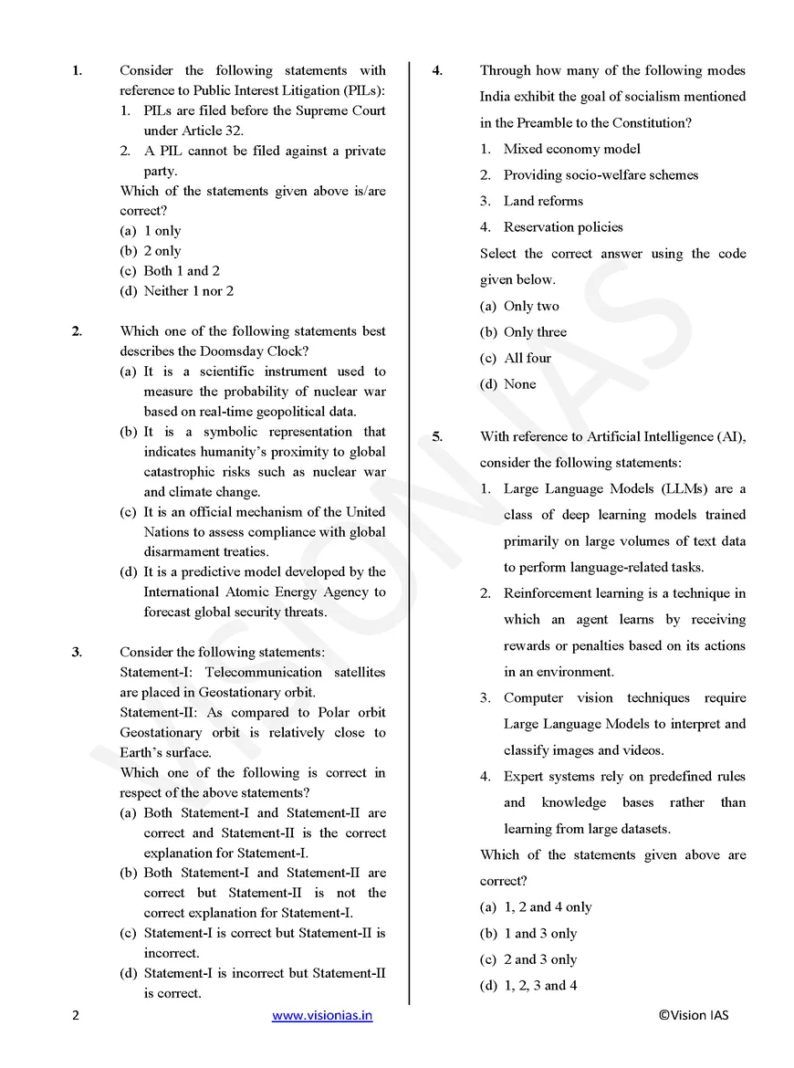 Vision IAS UPSC Prelims Test Series 2026 (Full Length Tests 26–30) | Set of 5 Tests | English Medium | Printed PDF - Image 3