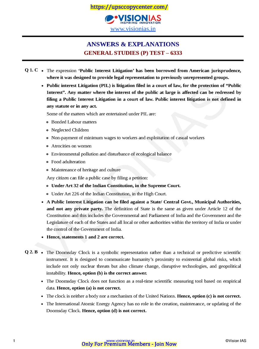 Vision IAS UPSC Prelims Test Series 2026 (Full Length Tests 26–30) | Set of 5 Tests | English Medium | Printed PDF - Image 5