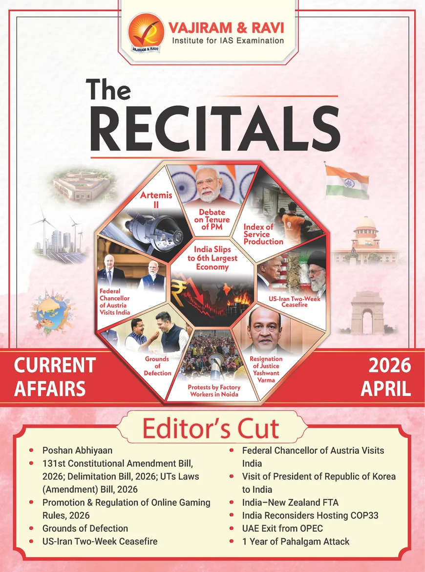 The Recitals Current Affairs April 2026 Vajiram Ravi