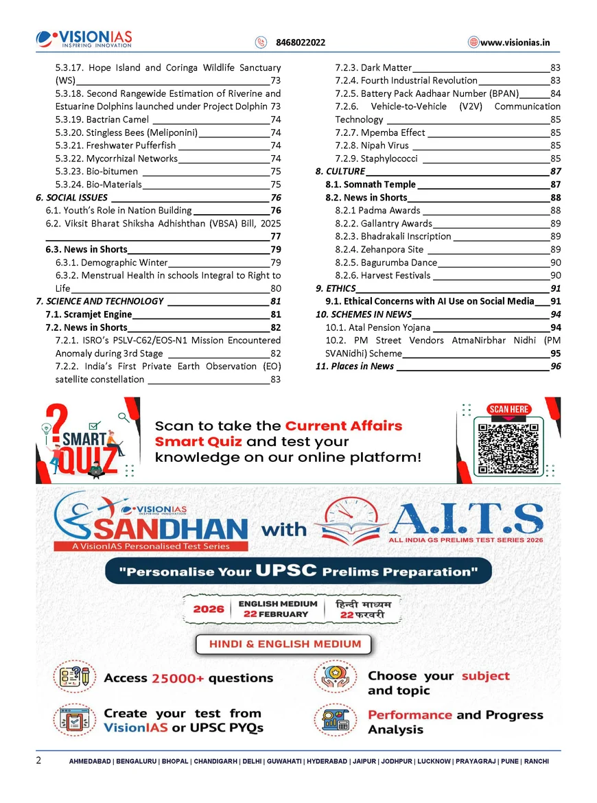Vision IAS Monthly Current Affairs January 2026 | UPSC Prelims & Mains | English Medium | Printed PDF - Image 3