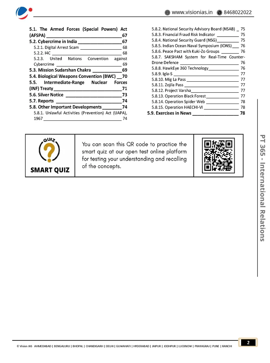International Relations Vision IAS PT 365 Latest UPSC Classroom Notes for Prelims - Image 3