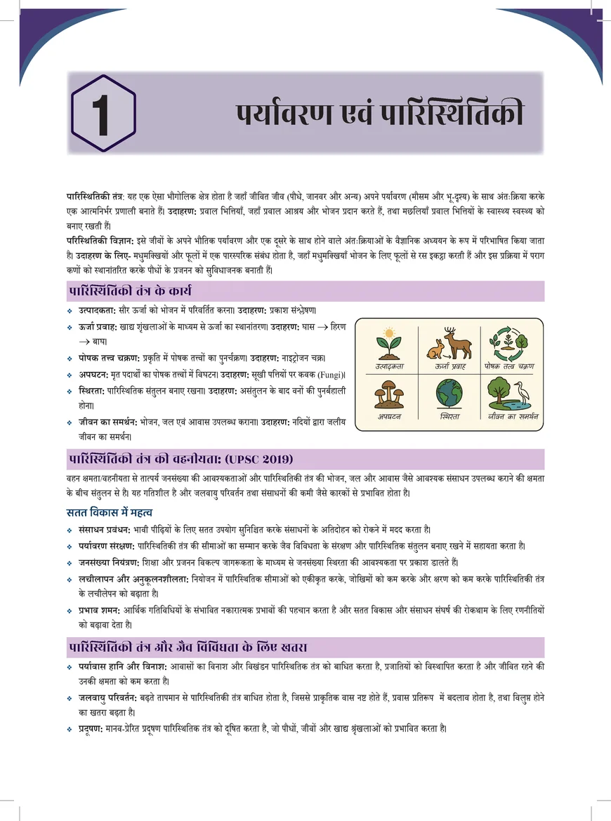 Prahaar Environment and Ecology 2026 – Paryavaran Evam Paristhitiki Hindi Notes for UPSC & State PCS - Image 4