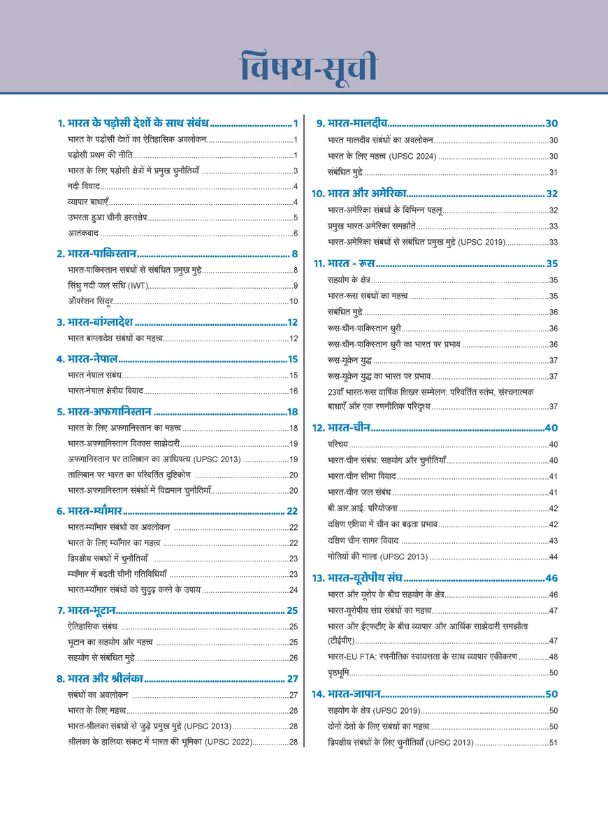 Prahaar International Relations 2026 – Complete Bharat Ke Videsh Sambandh Notes for UPSC & State PCS - Image 2