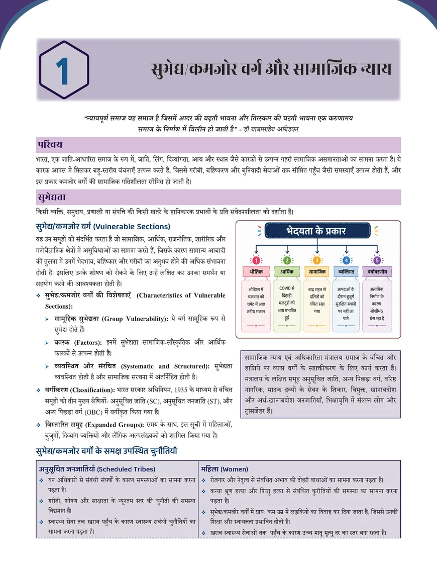Prahaar Samajik Nyay Book 2026 – Complete Hindi Notes for UPSC Mains, State PCS & Social Justice Preparation - Image 4