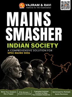 Vajiram & Ravi Mains Smasher Indian Society 2026 Latest Printed UPSC GS Paper 1 Study Material
