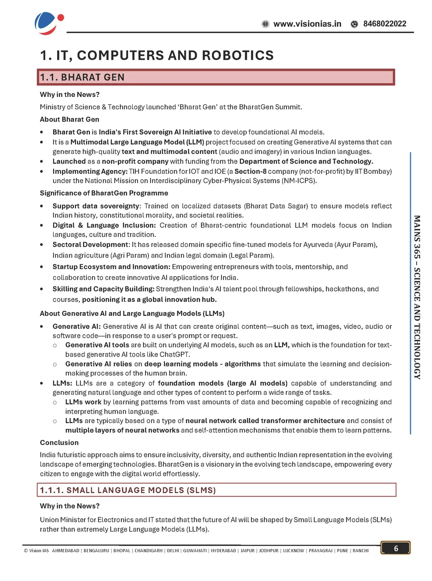 Vision IAS Mains 365 Science and Technology 2026 | Latest Complete UPSC Current Affairs Notes - Image 4